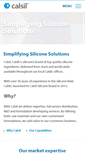 Mobile Screenshot of calsilsilicones.com